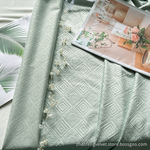 Polyester Embossed Velvet Hometextile Fabric